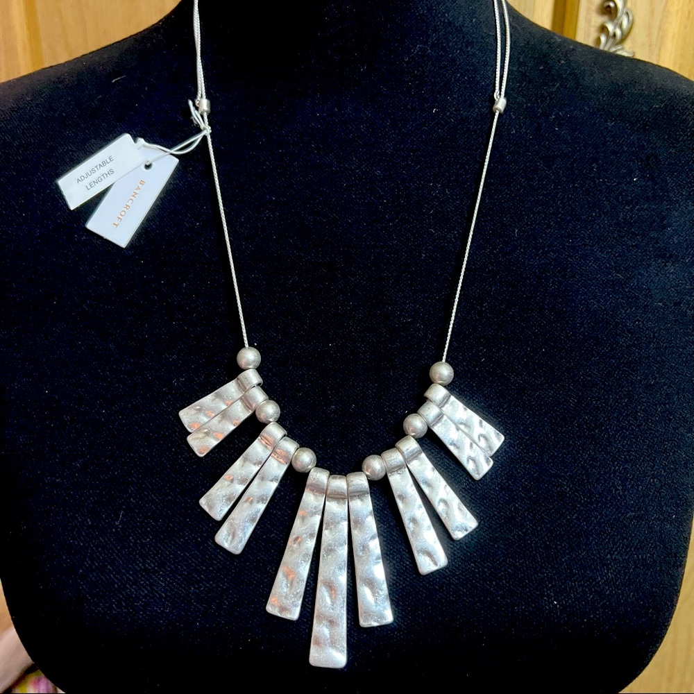 BANCROFT Hammered Fan Necklace